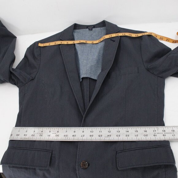 J crew sport coat Mens small Unstructured Cotton Twill Microstripe Blazer Jacket - Picture 11 of 16